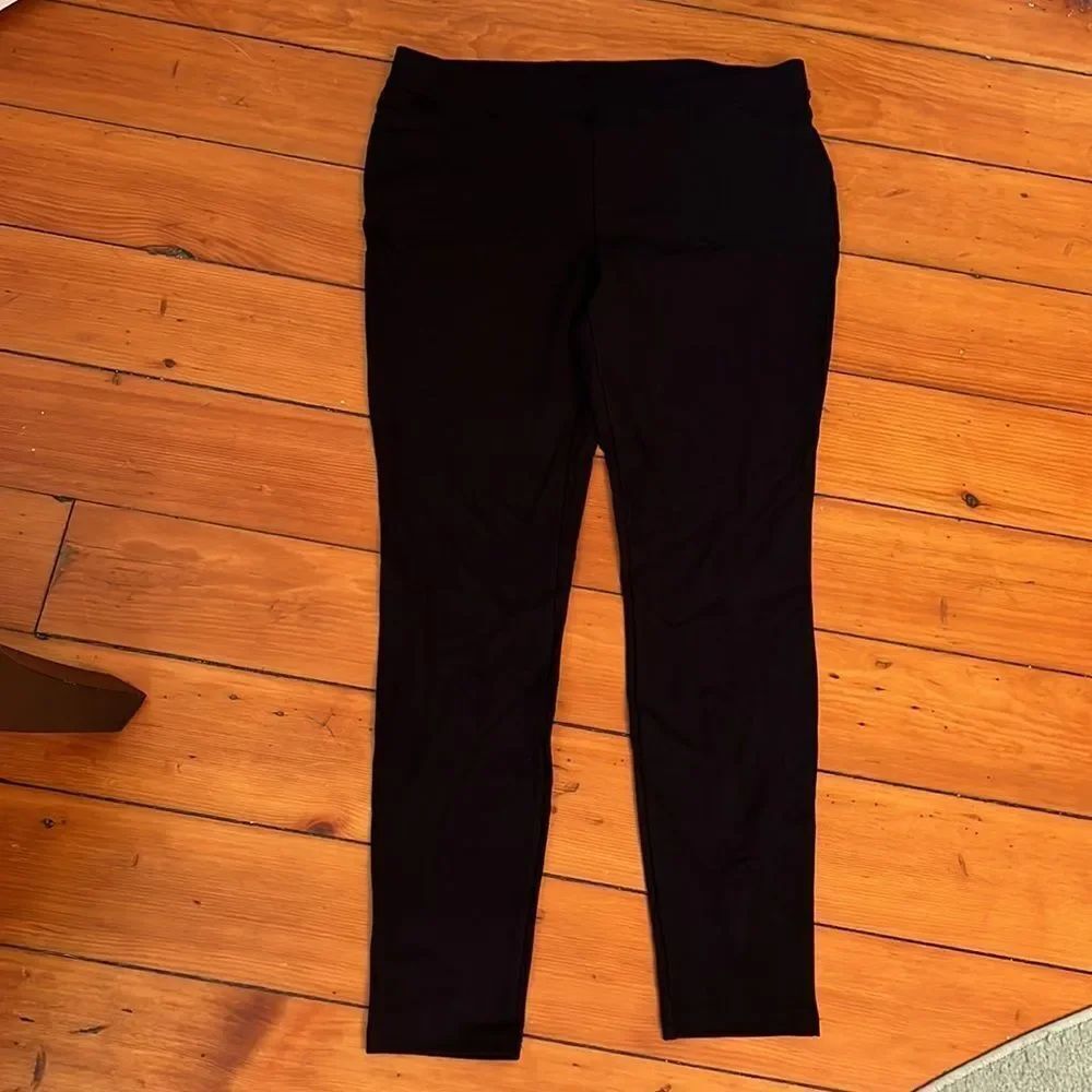 NWT HUE Black Thick Dressy Leggings Sz XL
